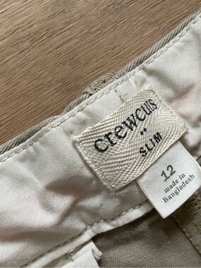 J. Crew Slim Kids Bottoms in Khaki and Cream